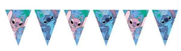Girlanda vlajky Stitch a Angel - 230 cm