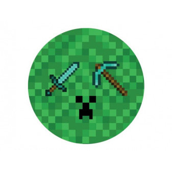 Papírové talíře Pixel - Minecraft 18 cm - 6 ks