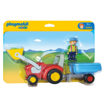 Playmobil® 6964 1.2.3 Traktor s přívěsem