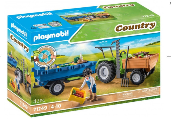 Playmobil® Country 71249 Traktor s přívěsem