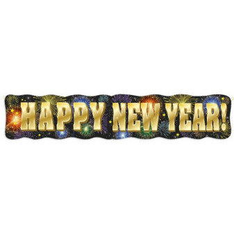 Girlanda Happy New Year - Silvestr 130 cm