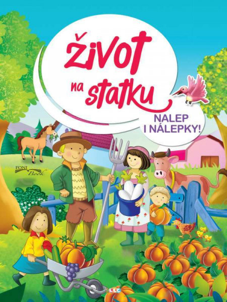 Knížka Život na statku  se samolepkami